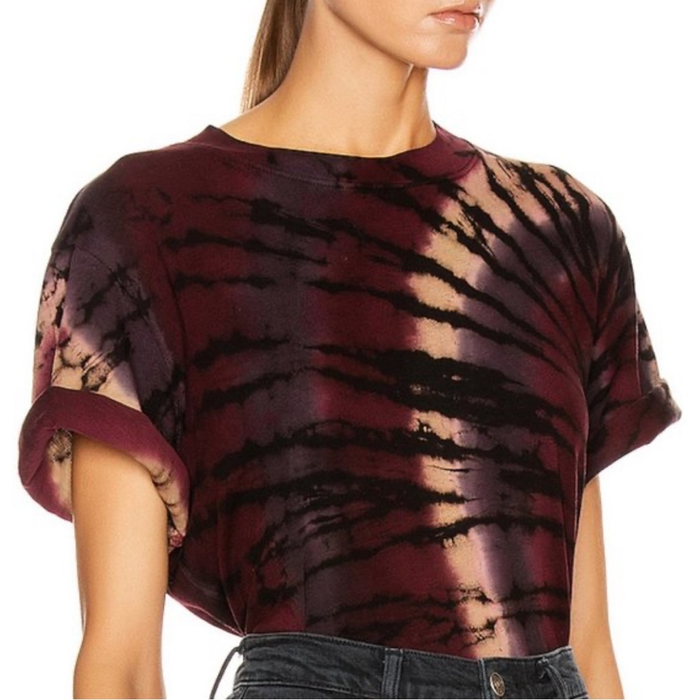 Cotton Citizen Tokyo Crop Tee in Mulberry Vortex